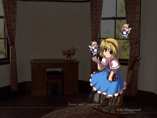 Alice prin blonde dress vase - a chair in a room free wallpaper