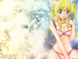 Cartoon girl bikini cloud anime - a cloud background free wallpaper