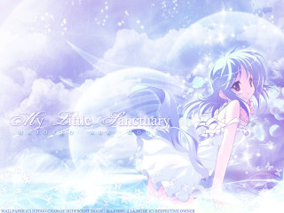 Girl cloud starry sky dress - a cloud free wallpaper for desktop