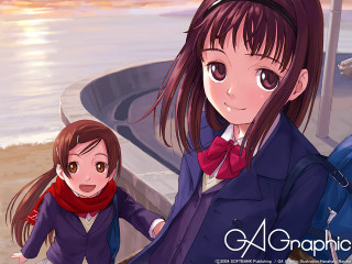 Girl beach water suit scarf - figurative free wallpaper