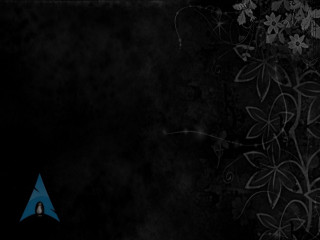 Black background blue triangle flower - the bottom of the page free wallpaper