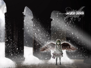 Wings snowy citylight moonlight astronaut - a snowy area free wallpaper