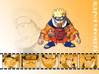 Naruto blonde blue eyes headband - a picture frame free wallpaper for desktop