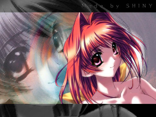 Pink haired creepy girl anime - a creepy look free wallpaper