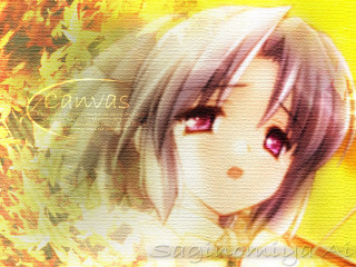 Blonde girl red eyes yellow - artist free wallpaper