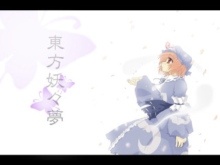 Woman blue dress butterfly purple - a blue dress and hat free wallpaper