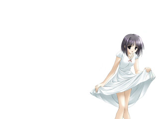 Alice prin white dress curtsey - bent free wallpaper