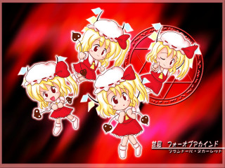 Anime girls hats dresses red - a red frame free wallpaper for desktop