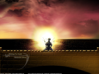 Bridge sunset sword clouds dusk - dark soul free wallpaper