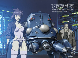 Robot woman cityscape cyberpunk girl - ghost in the shell free wallpaper