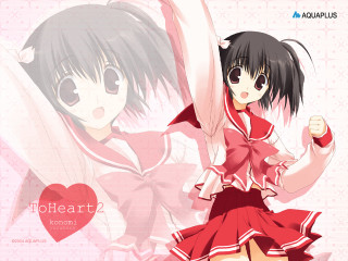 Girl red dress heart ayako - her chest free wallpaper