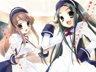 Anime girls measuring tape white - white dress free wallpaper for desktop