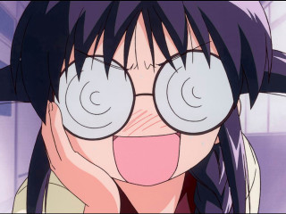 Woman glasses funnyface tongueout manga - a funny face free wallpaper