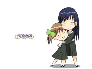 Couple hug aya goda cartoon - the side free wallpaper for desktop