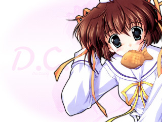 Girl cookie bow yellow ribbon - a cookie free wallpaper