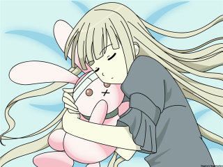 Cartoon girl stuffed animal manga - a cartoon girl holding free wallpaper