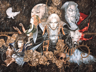Gothic skull planet moon bird - ayami kojima free wallpaper