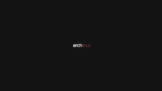 Black background archox red letters - purism free wallpaper