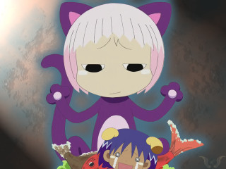 Cartoon cat demon ayuako neoexpressionism - his head free wallpaper