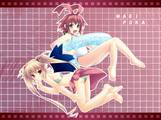 Anime girls bathing suit tiled - suit free wallpaper for desktop