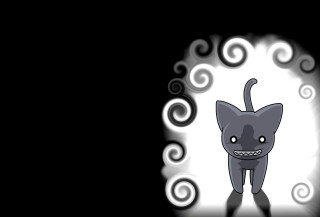 Creepy cartoon cat eldritch black - eldritch free wallpaper