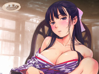 Ayako rokkaku ukiyo e kimono - big breast free wallpaper