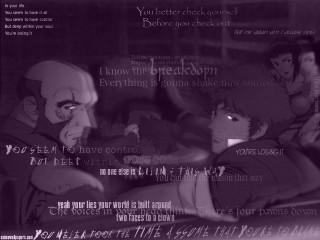 Anime couple room window screen - a couple of anime characters sitting next free wallpaper