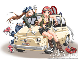 Neogeo manga girls car luggage - luggage free wallpaper