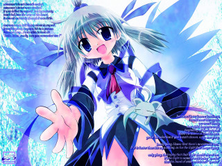 Chizuko yoshida anime blue white - outfit free wallpaper