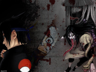 Anime blooded couple uchiha sasuke - bloody free wallpaper for desktop