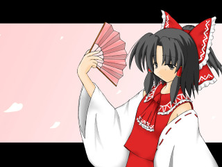 Red fan woman ayako rokkaku - sakimichan free wallpaper