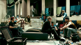 Men guitars room sitting standing - a group of men sitting free wallpaper