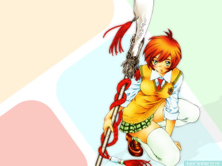 Girl sword bird school uniform - a floor free wallpaper