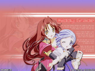 Anime girls hug pink purple - a pink border free wallpaper