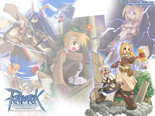 Anime characters armor blonde brown - a group of anime characters free wallpaper