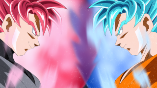 Blue red pink anime boys - different colored hair free wallpaper