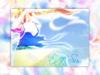 Girl long hair sitting sky - sun free wallpaper for desktop