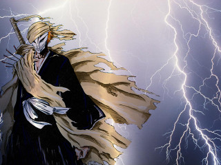 White haired man lightning sword - a long white beard free wallpaper