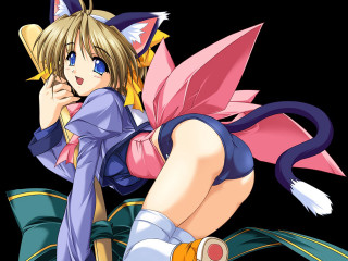 Cat costume anime illustration furry - free cats wallpaper