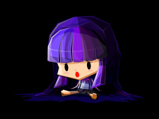 Alice prin purple hair chibi - purple hair free wallpaper for desktop