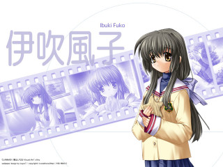 Doki fuko girl schooluniform animefilm - a film strip free wallpaper