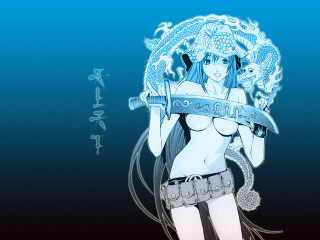 Woman sword dragon banner anime - a sword and a dragon free wallpaper