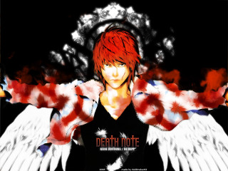 Red haired angel wings gothic - white wing free wallpaper
