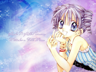 Anime girl blue eyes dress - a blue dress free wallpaper