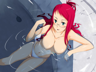 Cartoon girl red hair glasses - red hair and glasses free wallpaper