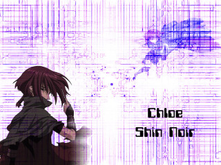 Anime character purple background celshading - a white background free wallpaper