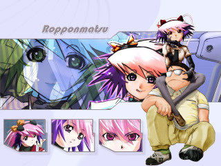 Koppononaru rayonism animegirls graphics shorttwinails - a wallpaper background free wallpaper for desktop