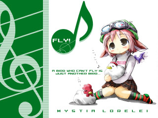 Girl hat glasses music note - book cover free wallpaper