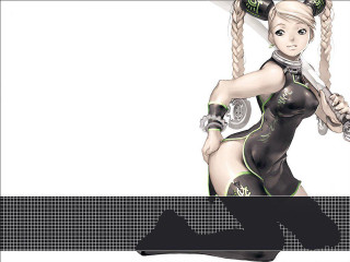 Woman armor sword chain fence - a white background behind her free wallpaper