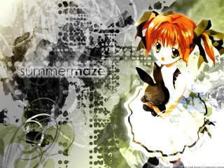 Anime girl rabbit grungy background - grungy free wallpaper for desktop